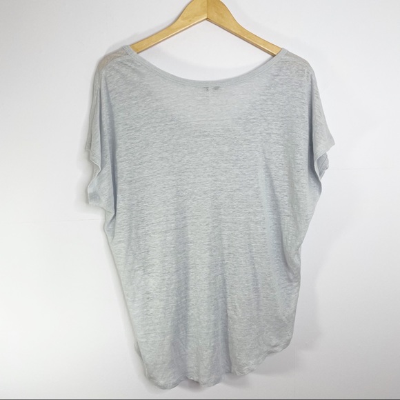 JOIE Maddie Slub Linen T-Shirt - Size Medium - Picture 9 of 11